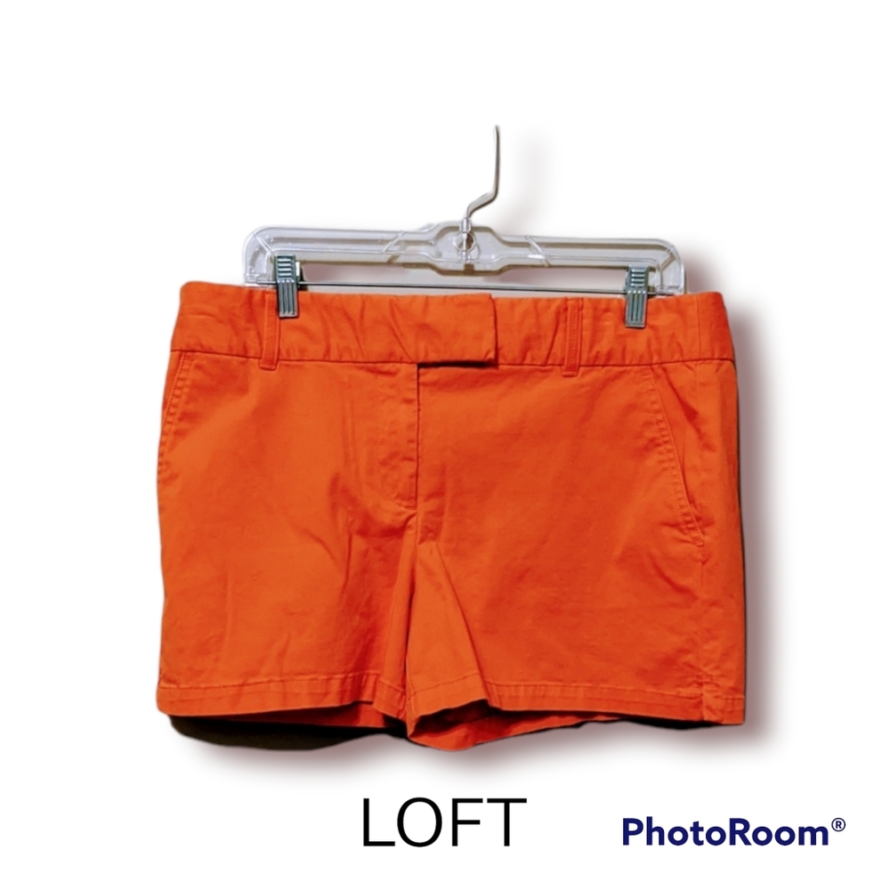 Loft Orange Cotton Shorts